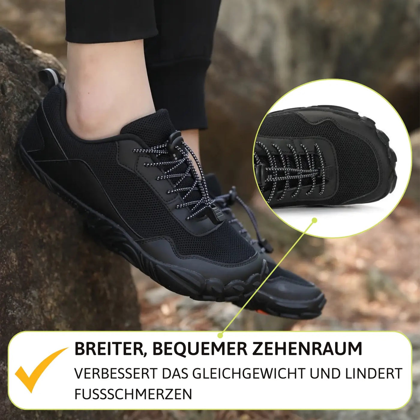 GRIP-TREK - RUTSCHFESTE HERBST-BARFUSSSCHUHE (UNISEX)